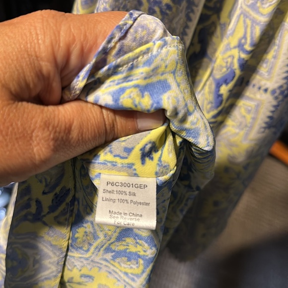 Parker Blue and Yellow Patterned Romper m - Picture 5 of 5